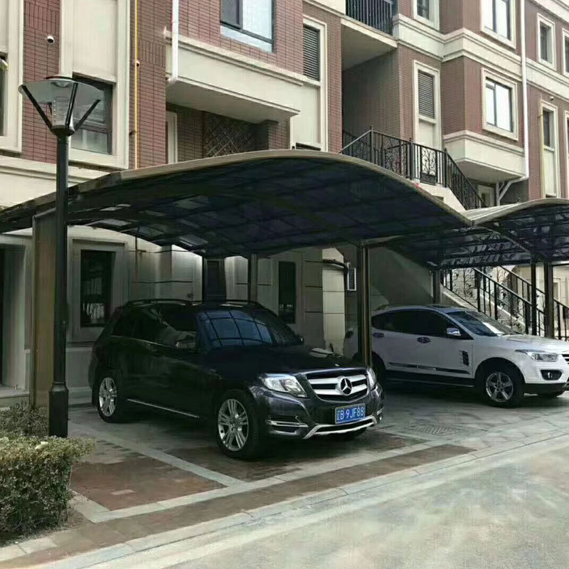 Louvered Carport cum Novifacta Aluminium Rainproof Tectum